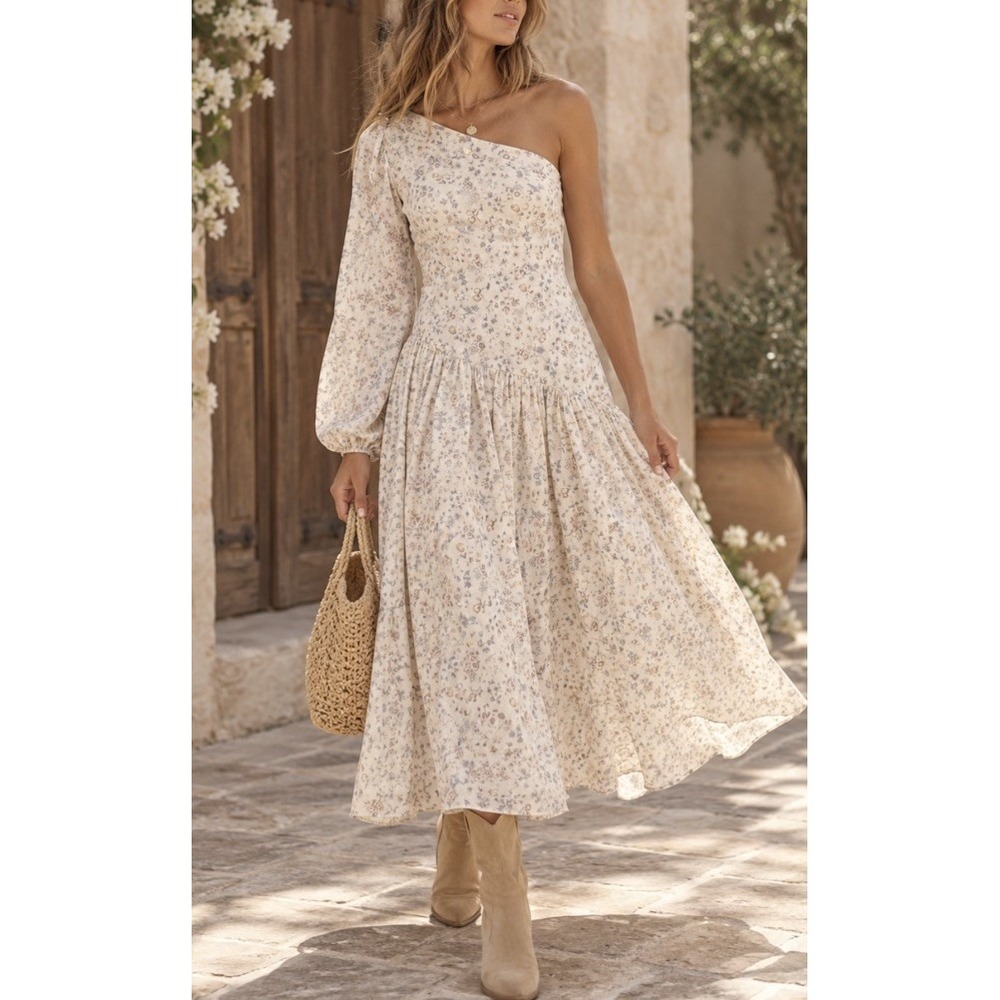 New Free People x Petersyn Belinda Midi Dress Size L Boho Family Pics Festival